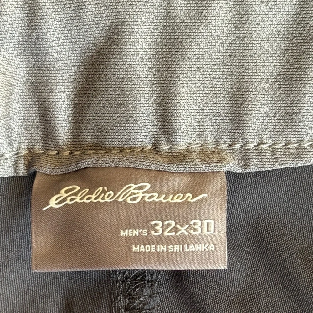 Eddie Bauer Horizon Guide Pants Mens‎ 32x30 Black Stretch Cargo Hiking D3353282